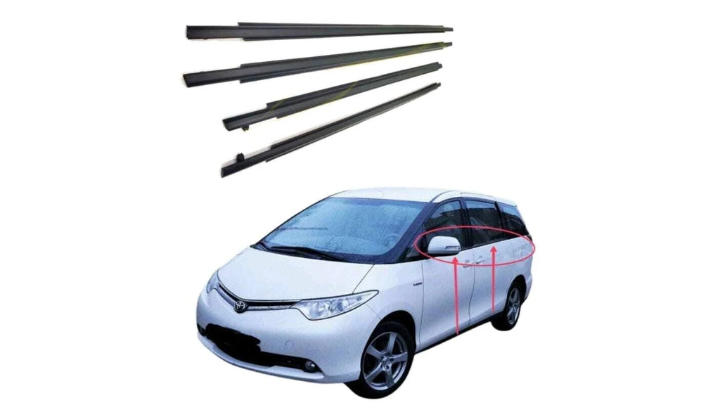 Toyota Estima 2006-2019 ACR50 Door Glass Outer Moulding Rear Left / Belakang Kiri - Aftermarket *Sliding Door*