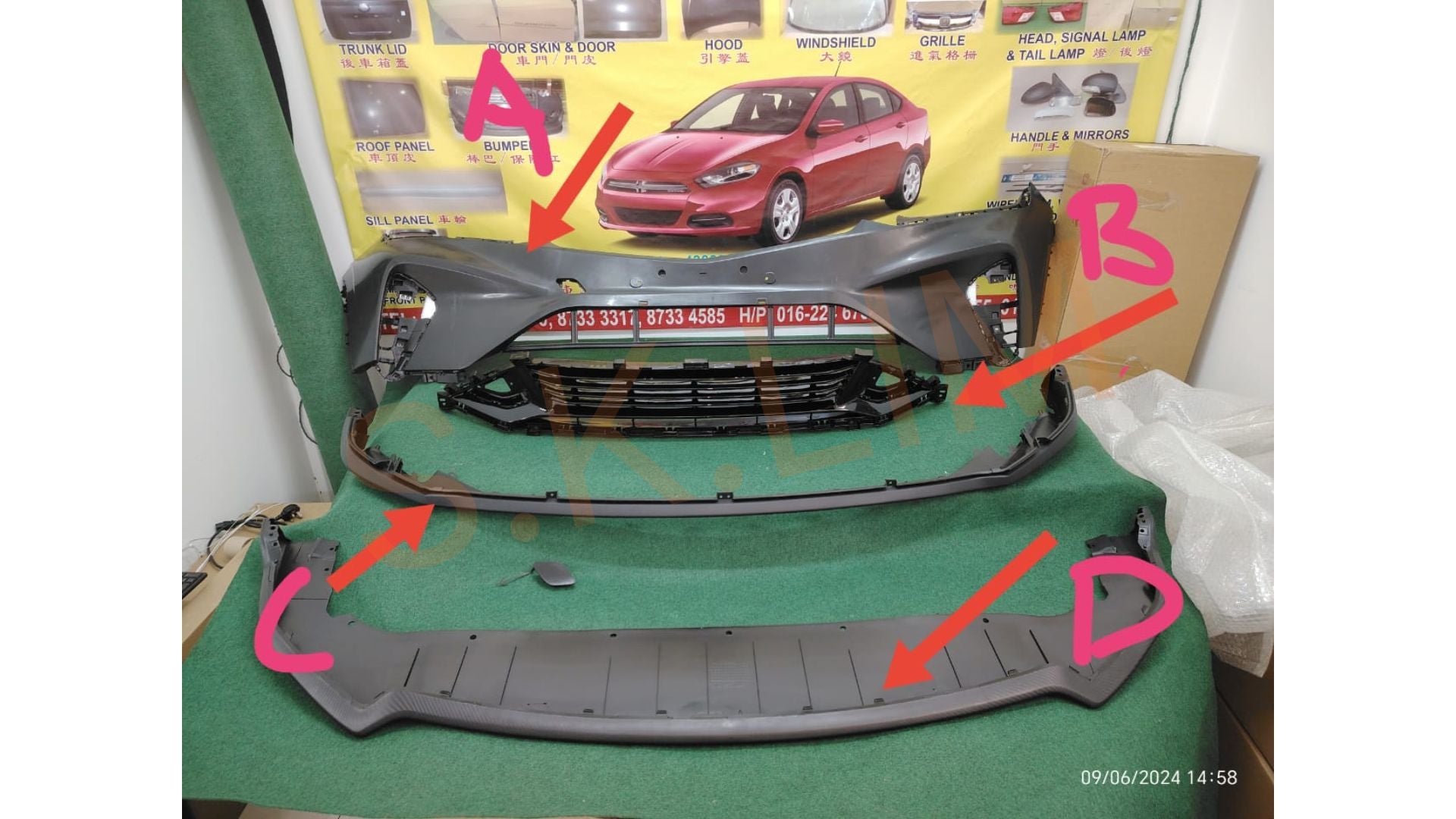 Proton Geely X50 2021' Front Bumper / Bumper Depan - Aftermarket