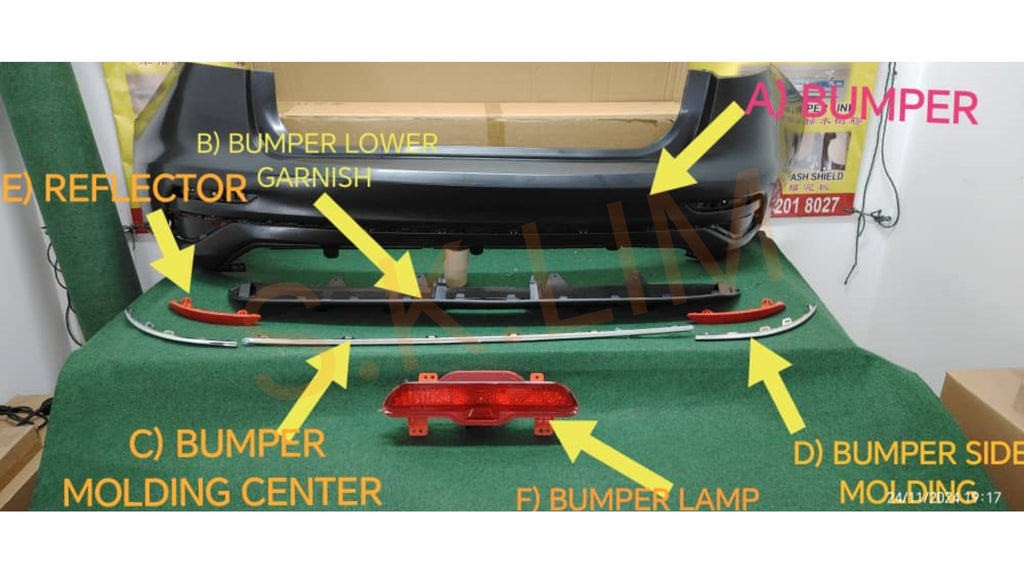 Proton S70 Geely Emgrand SS11 Rear Bumper / Bumper Belakang - Aftermarket