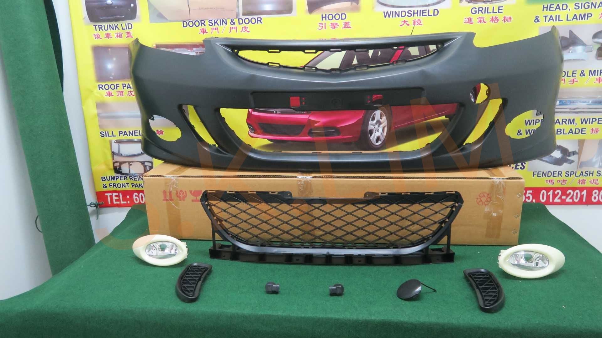 Honda Jazz SAA/SAE 2006 RS VTEC Front Bumper / Bumper Depan - Aftermarket *FRONT SET*Without Grille*7 ITEMS*