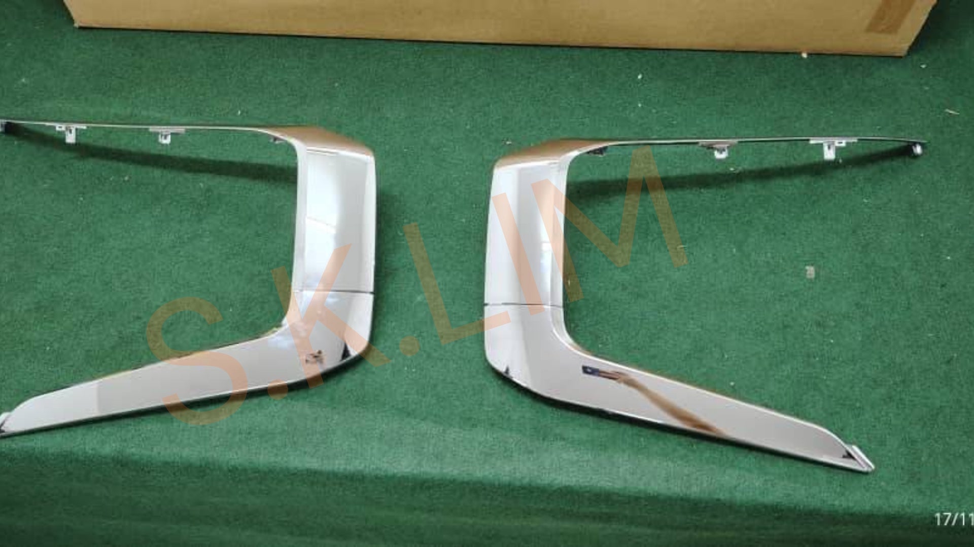 Mitsubishi Triton 2019' KL1 Bumper Moulding,Upper & Lower, High Spec Front Left & Right Set -Aftermarket *Chrome*