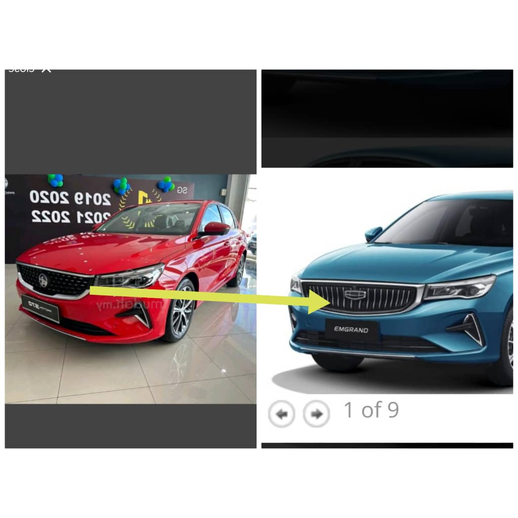 Proton S70 convert to Geely Emgrand Front Grille - Aftermarket
